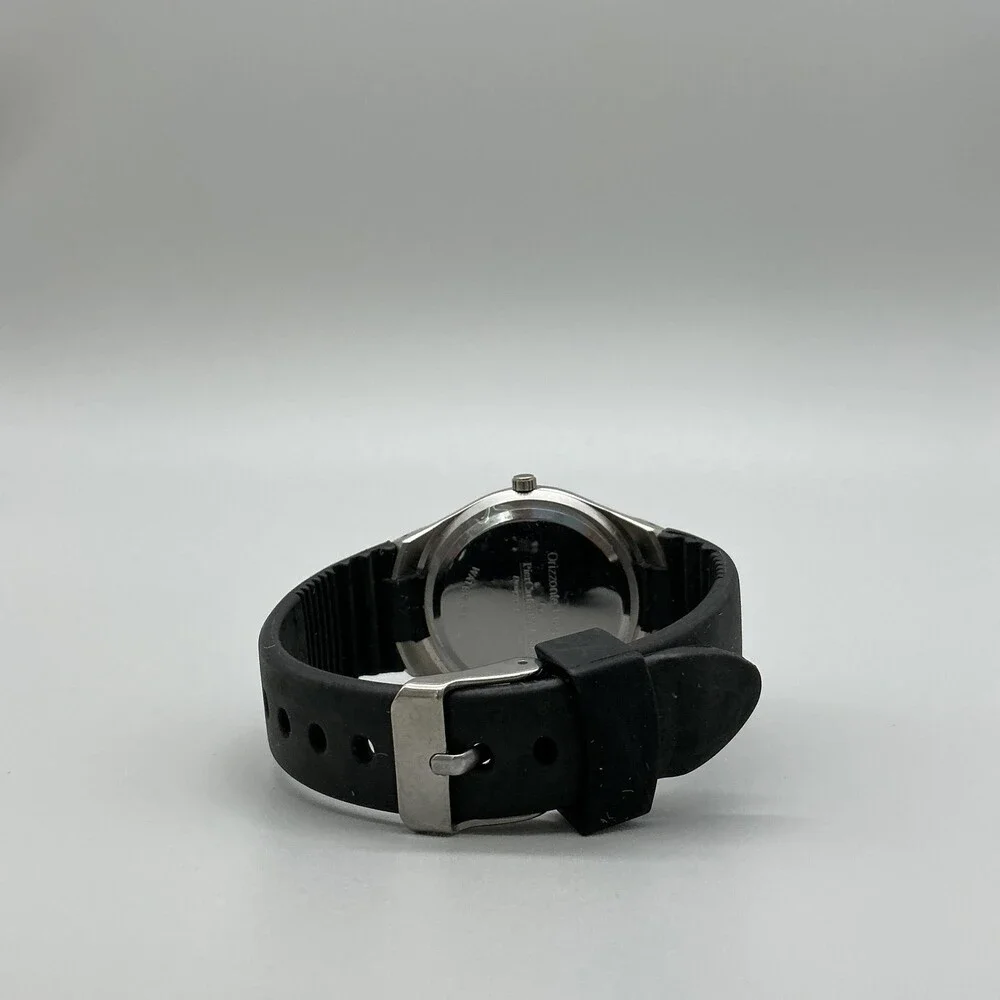 PierCarlo D'Alessio Orizzonte Elegance Mens Watch 37mm Silver Tone New Battery